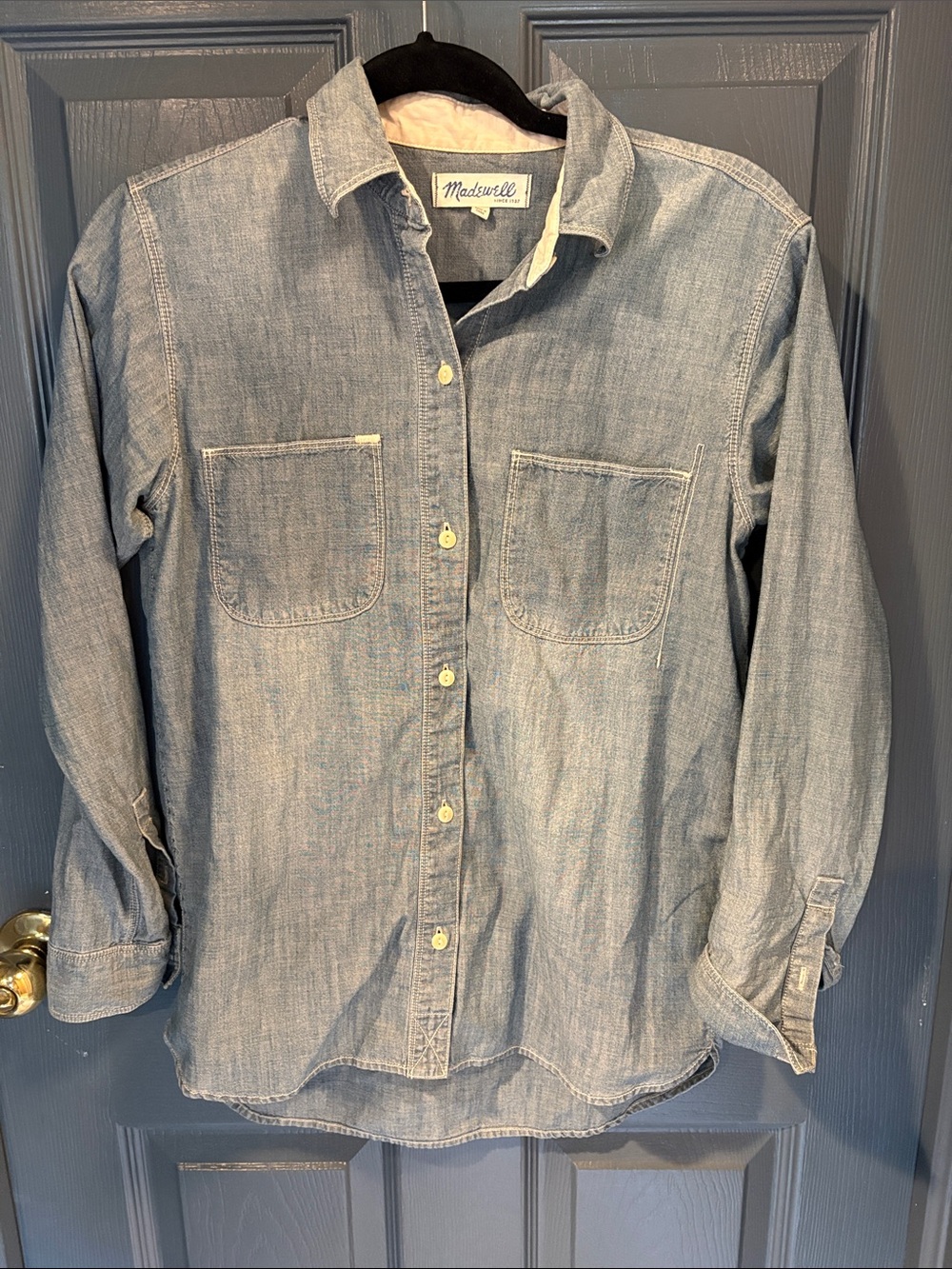 Madewell Light Blue Chambray Button-Down Shirt